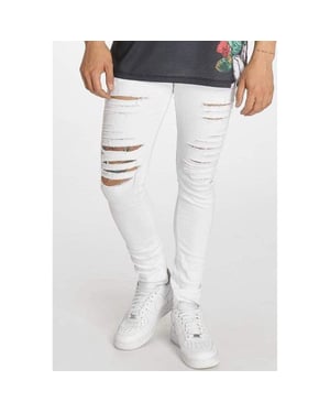 Daño criminal Camden Jeans blancos
