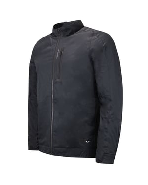 Oakley City Performance de manga larga Camina de bombardero negro con cremallera 412423 02E