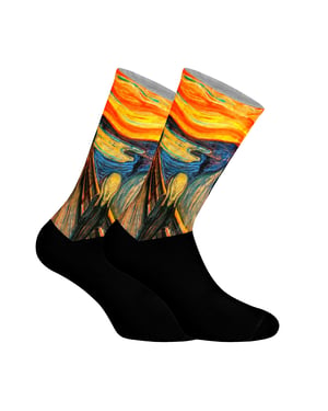 Calcetines de caña larga estampados elásticos unisex