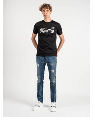 Camiseta Les Hommes Hombre Negro