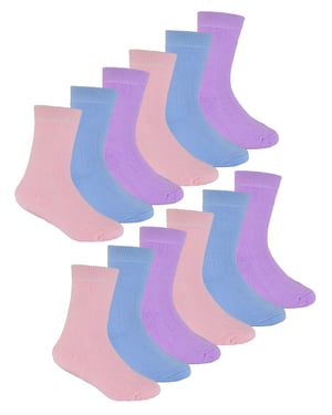 Sock Snob - Paquete múltiple de 12 pares de calcetines térmicos para niños - Pastel