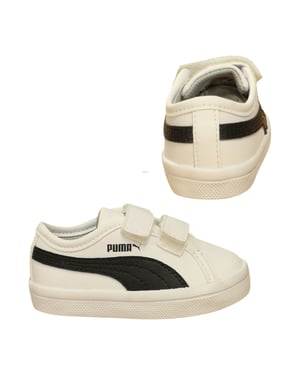 Puma Elsu SL F V Niños Zapatillas autoadherentes Blanco Negro 356825 04 B70C
