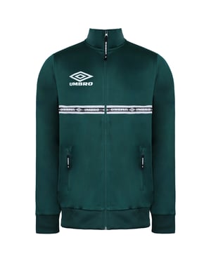 Chaqueta de pista verde para hombres umbro para hombre