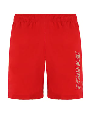 Gymshark llegada de 7 pulgadas pantanos cortos rojos