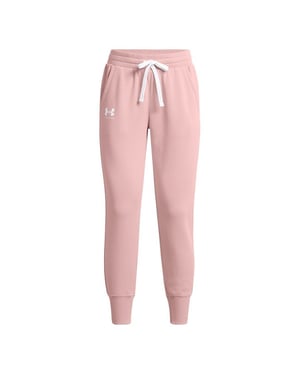 Under Armour Rival Pantalón de chándal rosa claro, Mujer