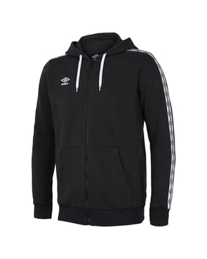 Chaqueta de pista negra para hombres con cinta adhesiva
