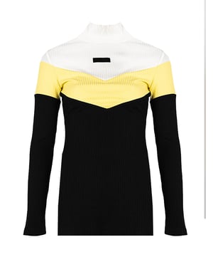 Richmond Sport Suéter de mujer negro, Blanco, amarillo