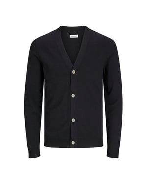 Jack & Jones Chaqueta Emil Chaqueta de punto con botones Negro