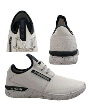 Supra Flow Run Lace Up Mens Running Entrenadores White 008021 135 Q1