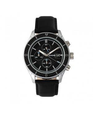 Reloj Breed Maverick con cronógrafo y correa de cuero con fecha