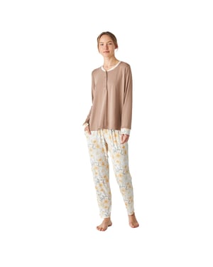 Pijama manga larga estampada JJBEP1301 mujer