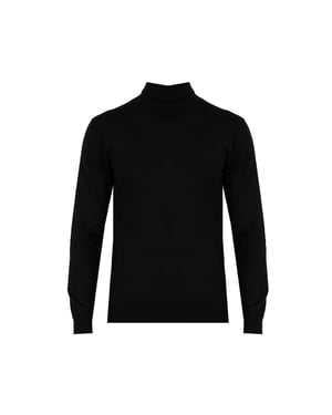 Xagon Man Suéter Turtleneck del hombre negro