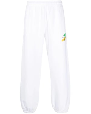 Joggers Off-White Brush Arrows Logo Printed en Blanco