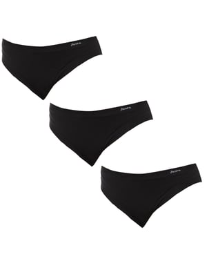 Pack-3 Braguitas talle medio y forro interior 1031184 mujer