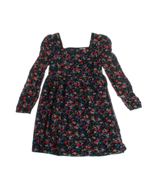 Vestido manga larga cuello cuadrado 484115 niña