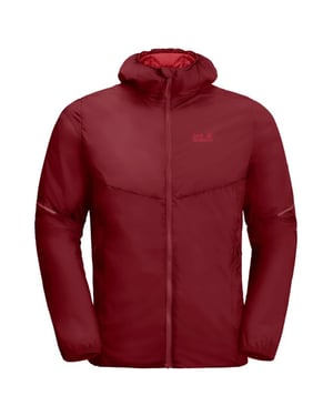 Jack Wolfskin Featherweight Aisloso para hombre Borgoña