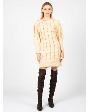 Vestido Silvian Heach Mujer Blanco Roto