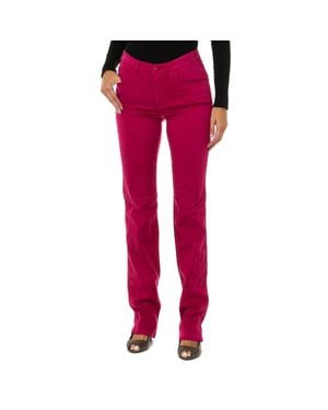Pantalones largos de tejido elástico 6Y5J75-5N22Z mujer