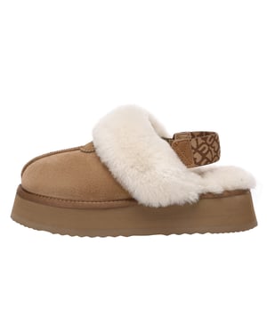 EVER AU Zapatillas de plataforma con correa extraíble para mujer-WAGTAIL