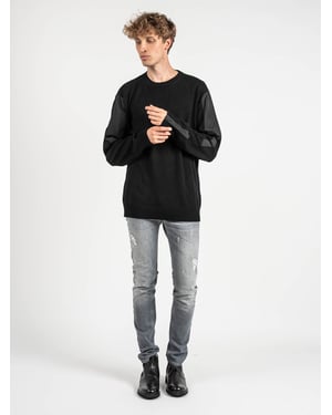 Les Hommes Jersey Hombre Negro