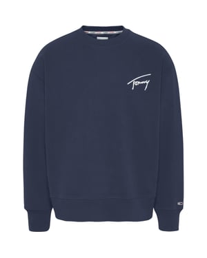 Suéter de Crew de Firma de Tommy Jeans Azul