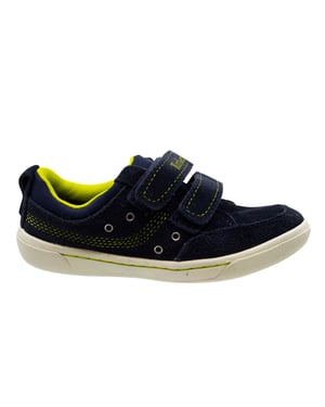 Timberland Littleton Ox Azul Suede Hook And Loop Toddlers Trainers A15RE