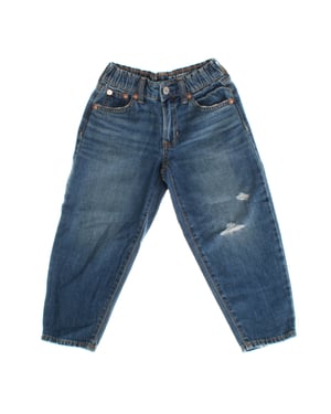 Jeans vaqueros barrel tiro alto 813605 niña