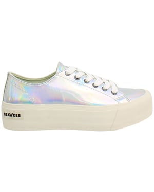 Zapatos de Mujer Seavees Monterey Platform Sun Valley Plata