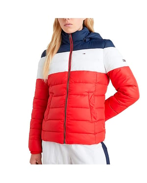 Chaqueta Tommy Jeans para mujer, corte ajustado, combinación de colores