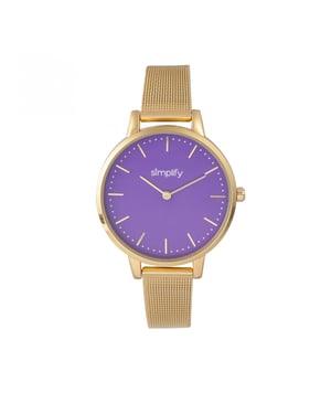 Simplifique el reloj de pulsera de malla 5800