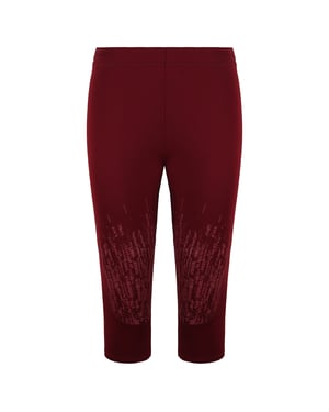 Gymshark Combat para mujer Burgoña Leggings recortados