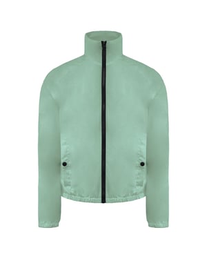 Armani intercambio chaqueta verde para mujer ligera
