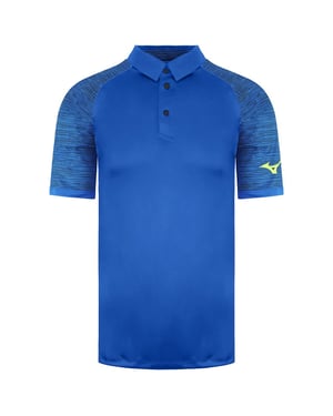 Polo Mizuno Azul Estampado Hombre
