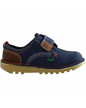 Patadas patadas a niños bajos zapatos azul marino