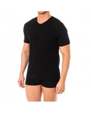 Camiseta de manga corta y cuello en pico para hombre A0DGO. Camiseta manga corta, Camiseta hombre, Hombre camiseta