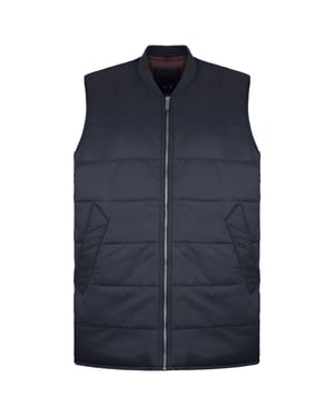 Ben Sherman acolchado para hombre Black Gilet