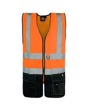 Dickies Two Tone Hi-Vis Mens Orange Vest