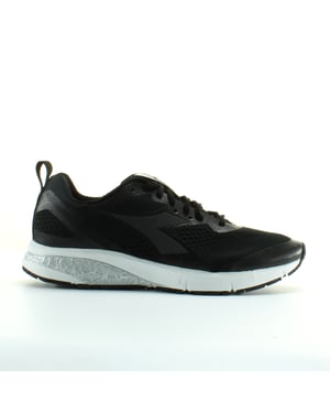 Diadora Kuruka 2 Entrenadores de encaje de mujer textil negro C0199