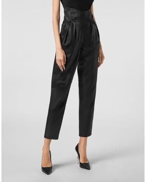 Pantalones De Cuero Iconic Plein