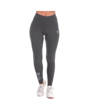 Adidas rosa diseño leggings grises para mujer