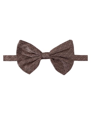 Corbata de hombre Papillon con estampado Fantasía Gris ajustable de Dolce & Gabbana
