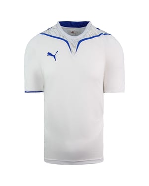 PUMA V-Konstruckt Cuerpo de manga corta Neck White Mens Football Top 700591 31