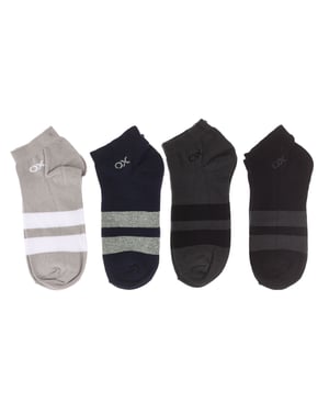 Pack de 4 Calcetines tobilleros hombre, calcetines cortos hombre