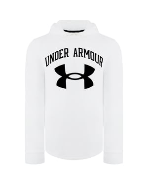 Sudadera con capucha Under Armour Rival Terry Big Logo Blanco para hombre