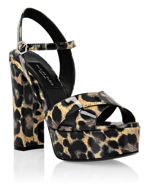 Sandalias Tacones Altos Leopard