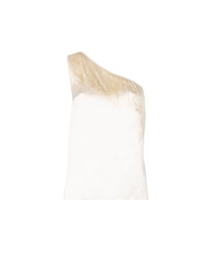 Pinko Top Barkeria de mujer Blanco