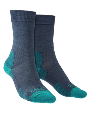 Bridgedale - Calcetines Merino Ligeros Senderismo Mujer - Denim