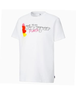 Puma x Kidsuper Studios Camiseta blanca para hombre de la tripulación de manga corta 530410 02