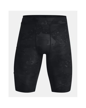 Under Amour Project Rock Rock Mens Black Camo Shorts de compresión