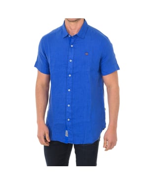 Camisa manga corta con cuello de solapa NP000IF1 hombre